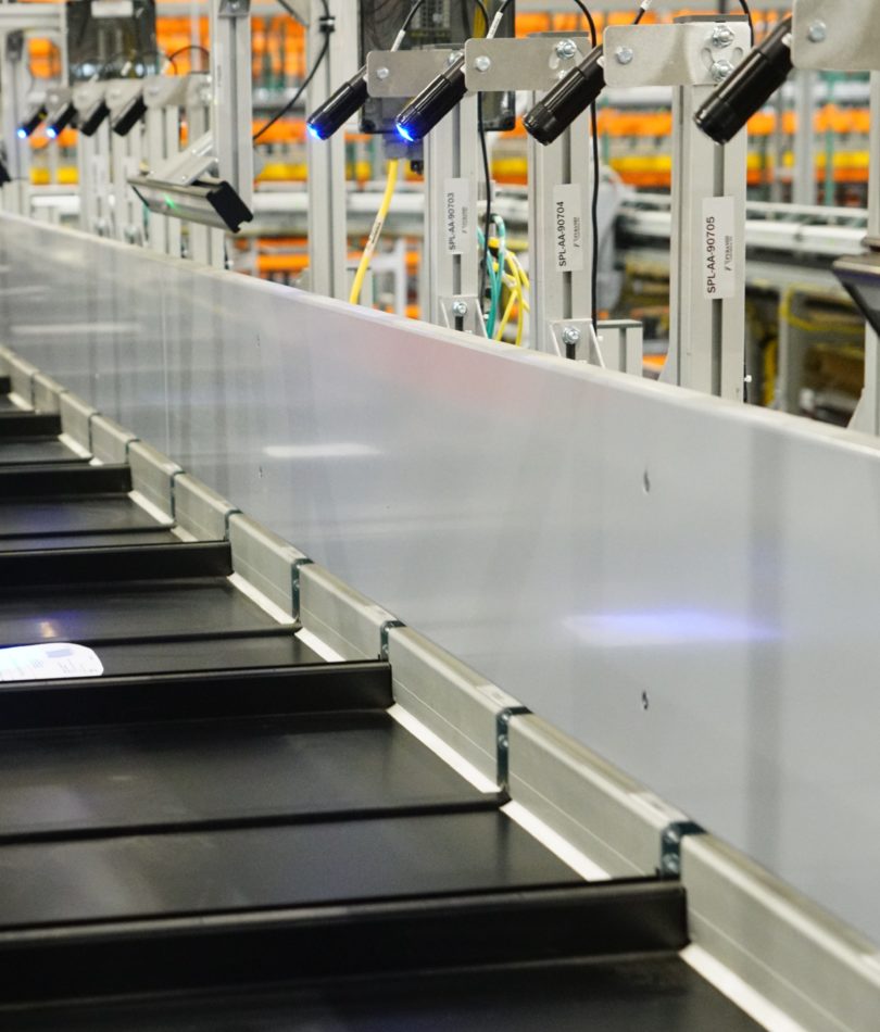 Twin Push Tray sorting machines at Costco facility.